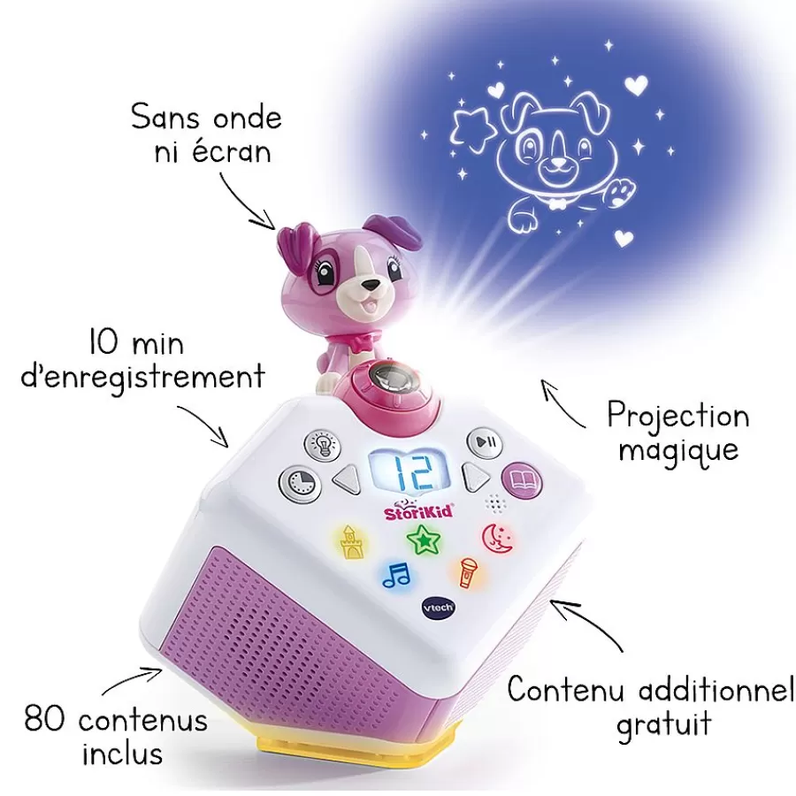 Conteurs D'Histoires-VTech Storikid, Mon Conteur D'Histoires Interactif - Rose