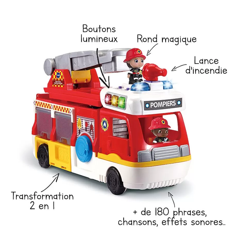 Personnages Et Univers Interactifs-Tut Tut Copains Super Camion Caserne De Pompiers -