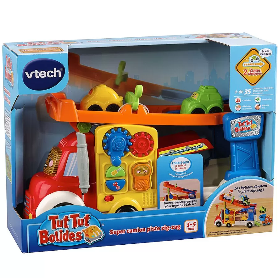 Voitures Jouets Garages Et Circuits-Tut Tut Bolides Super Camion Piste Zig-Zag -