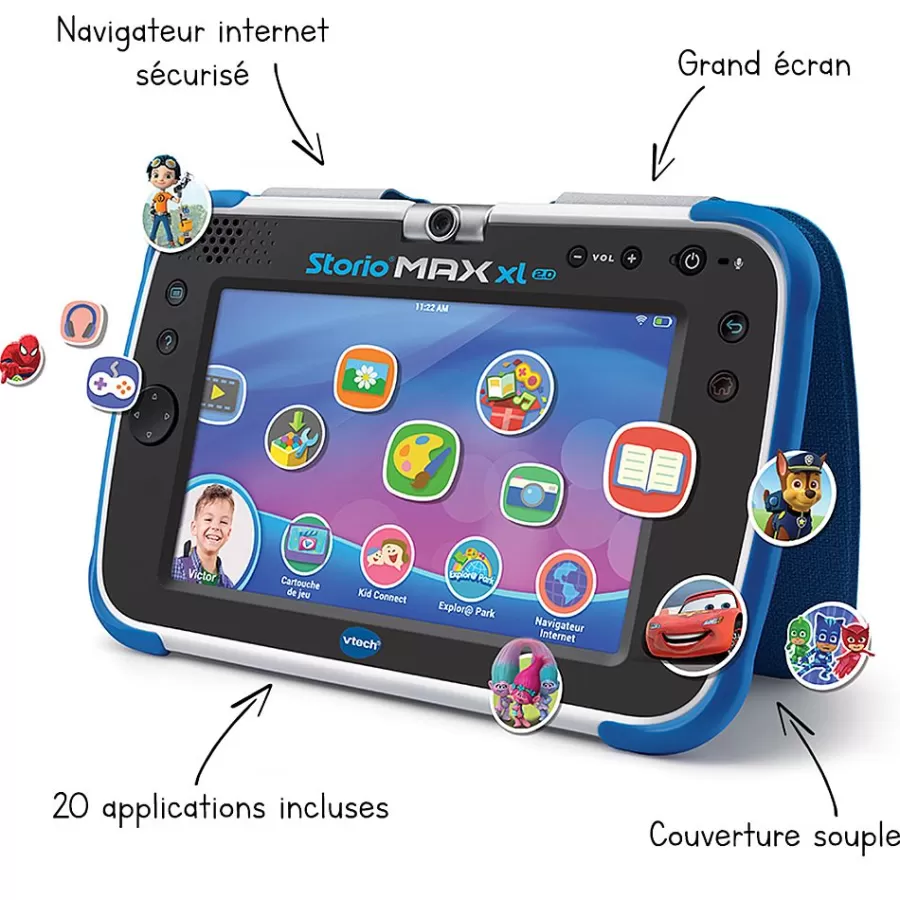 Tablettes Enfant-Storio Tablette Educative Max Xl 2.0 Bleue