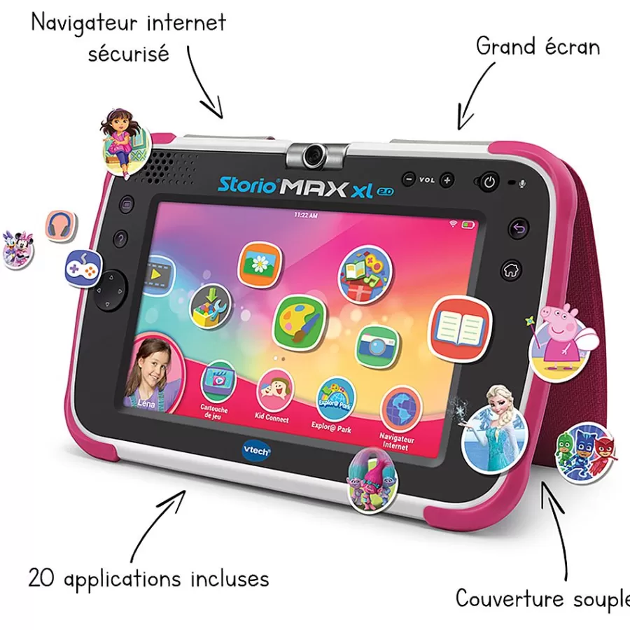 Tablettes Enfant-Storio Tablette Educative Max Xl 2.0 Rose