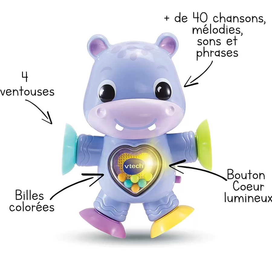 Hochets Et Petits Jouets-VTech Baby Theo, Mon Hippo Pirouette - Jouet Interactif