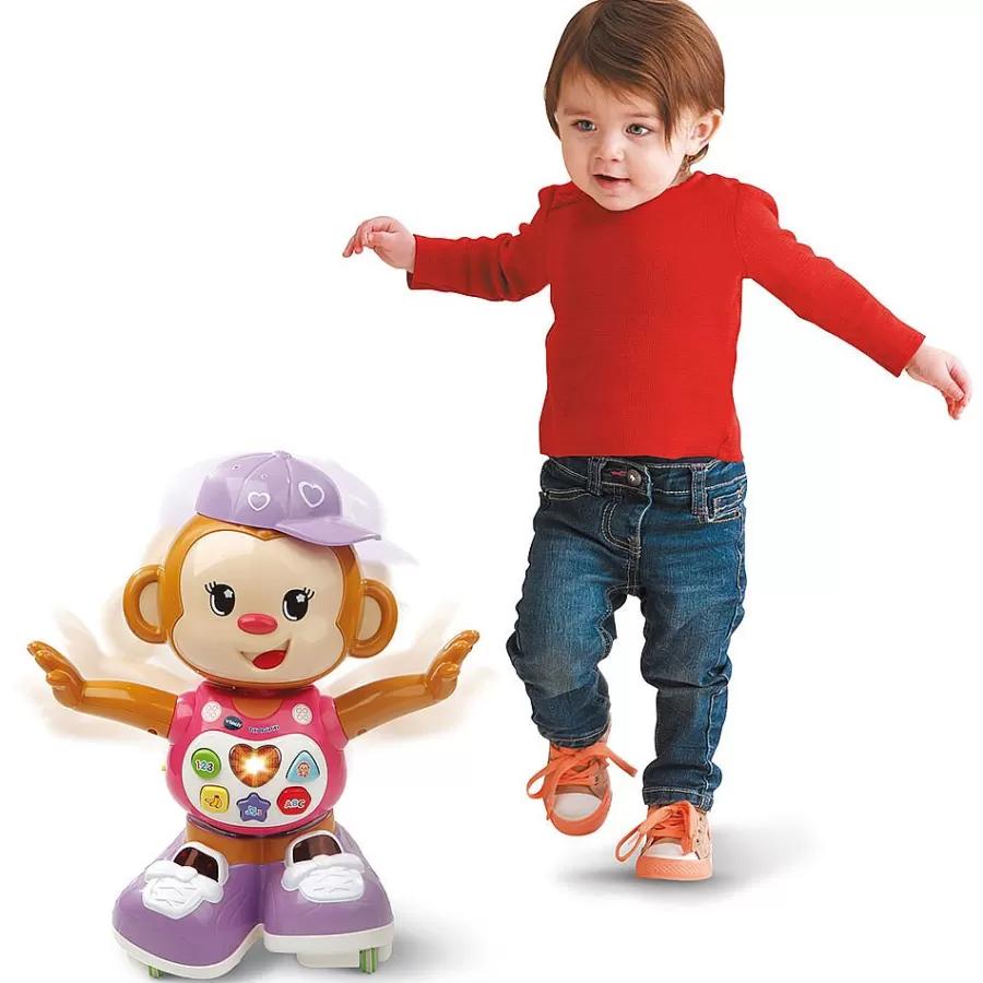 Animaux Interactifs-VTech Baby Titi Ouistiti Rose - Petit Singe Interactif