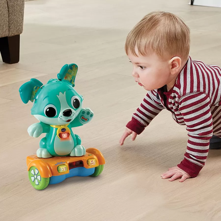 Animaux Interactifs-VTech Baby Titou, Mon Toutou Hoverboard - P'Tits Loulous