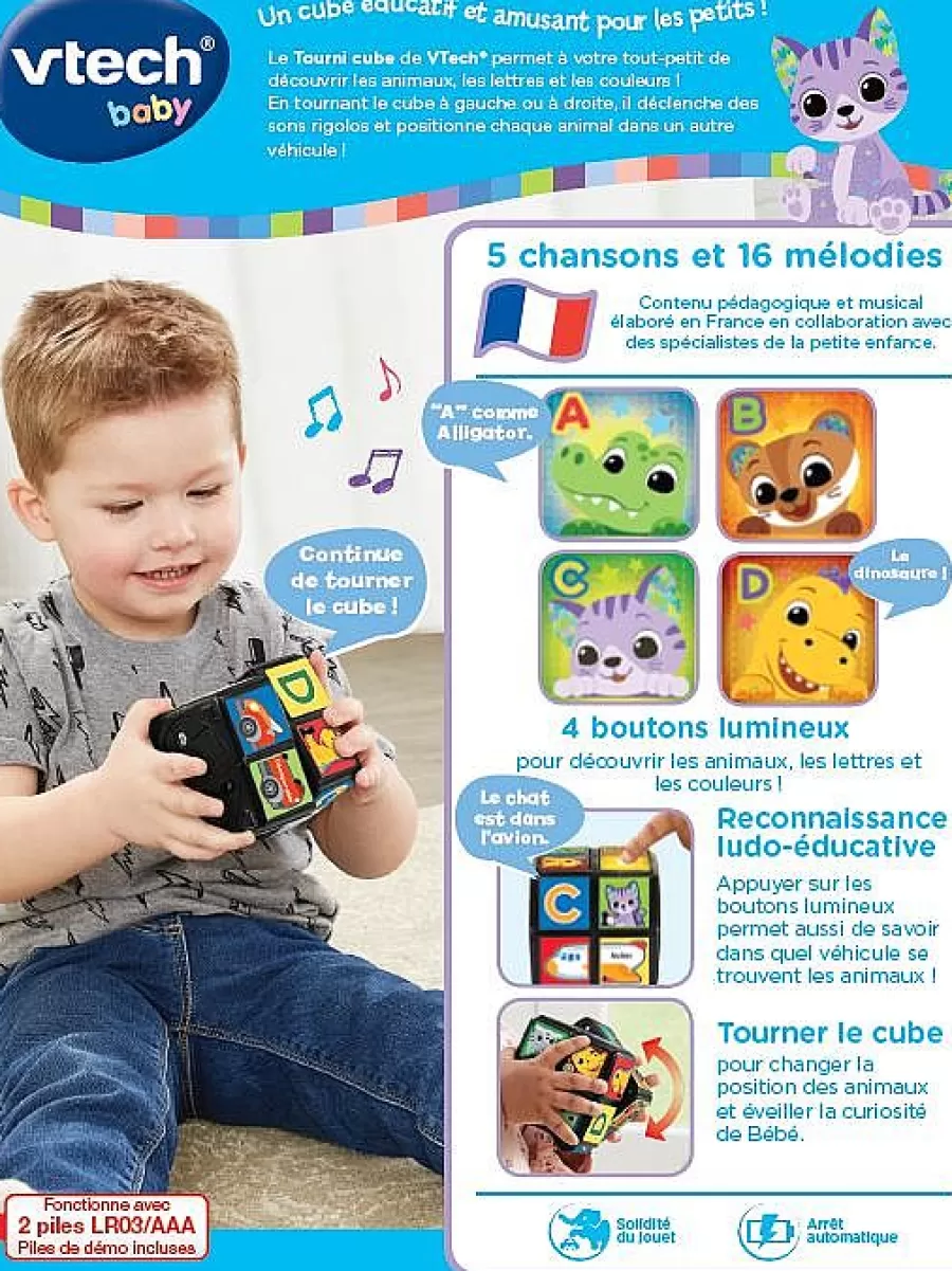 Balles, Toupies Et Cubes-VTech Baby Tourni Cube