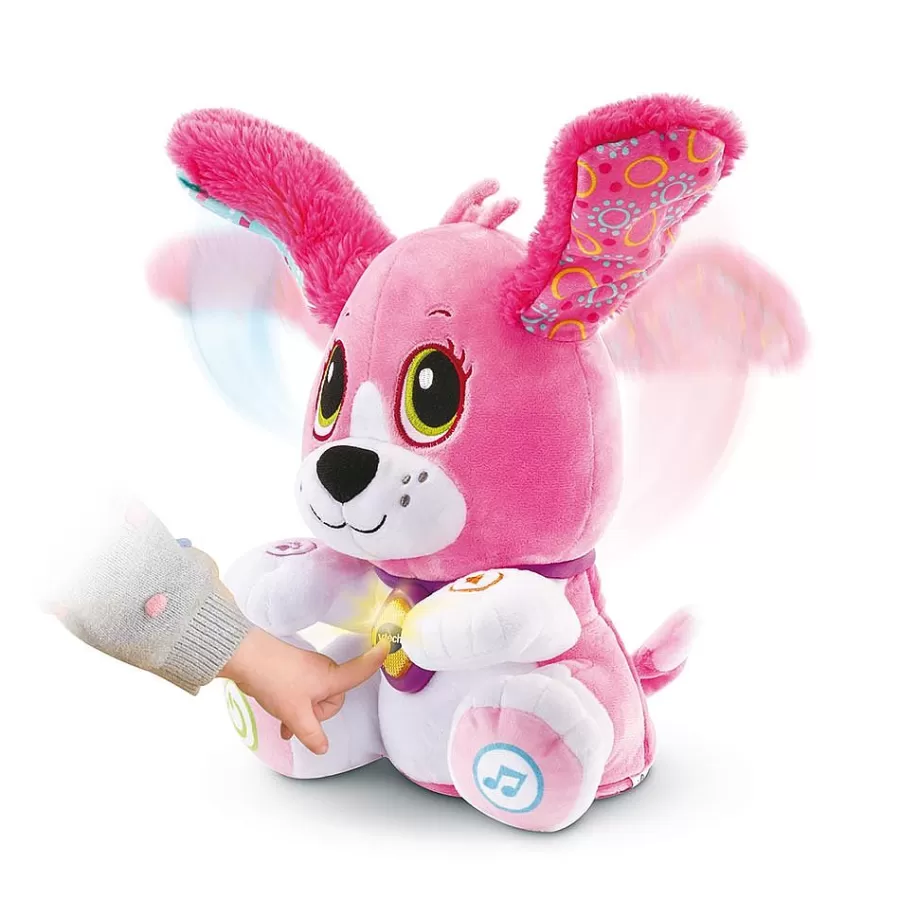 Animaux Interactifs-VTech Baby Toutou Parle Avec Moi Rose - Peluche Interactive