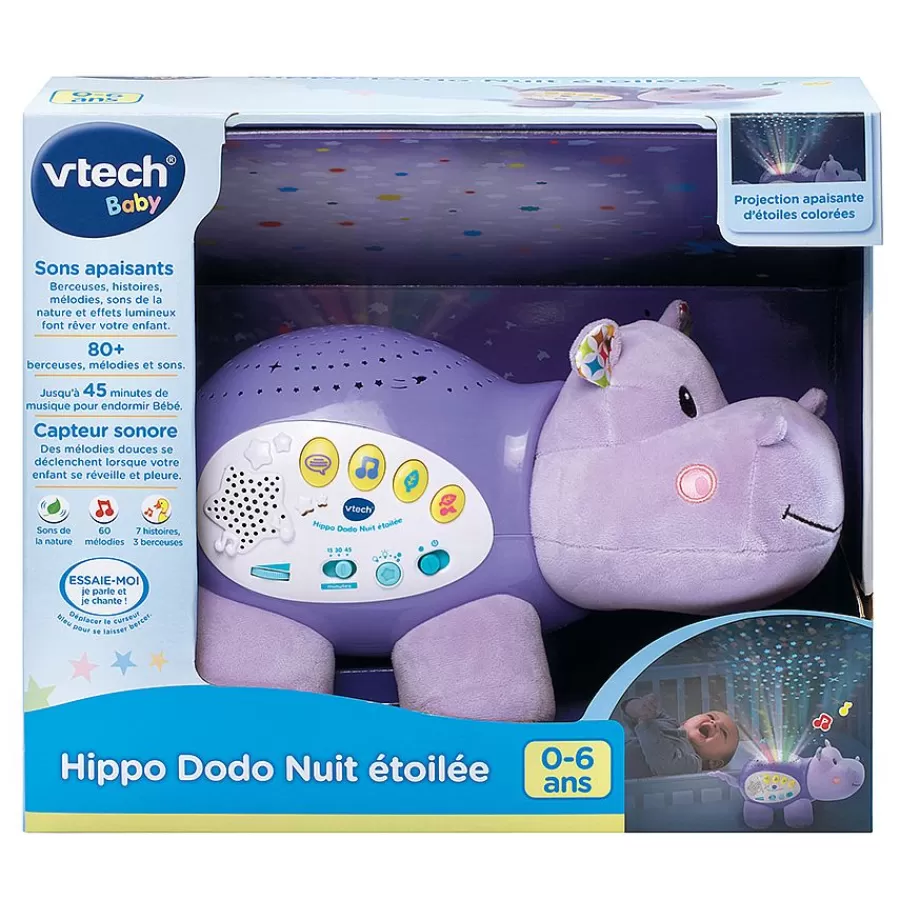 Veilleuses Et Mobiles Bebe-VTech Baby Veilleuse Bebe Hippo Dodo Nuit Etoilee