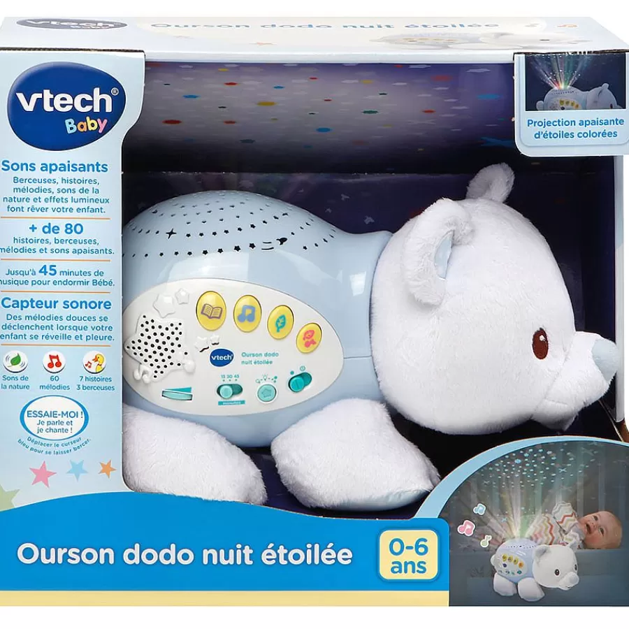 Veilleuses Et Mobiles Bebe-VTech Baby Veilleuse Projection Ourson Dodo Nuit Etoilee