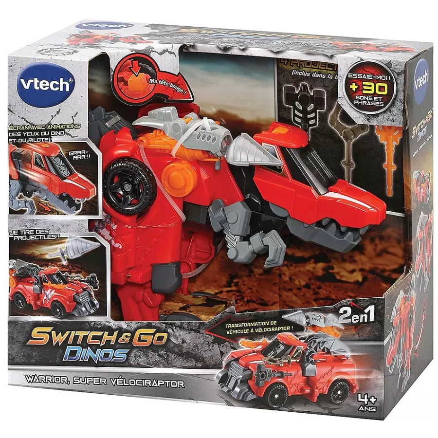 Voitures Dinos-Switch & Go Dinos Warrior, Super Velociraptor